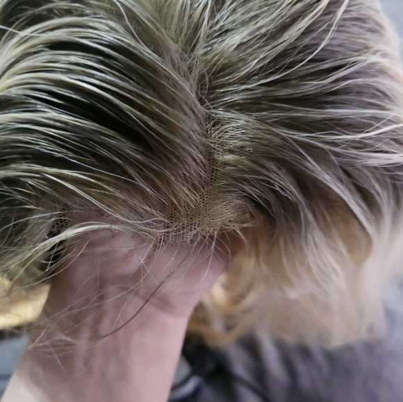 Raregen Over 22 Inch Human-Look Lace Front Wig - Natural Light Blonde - Picture 7 of 11